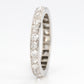 Art Deco Platinum Diamond Eternity Ring Size M - Friar House