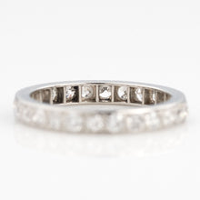 Art Deco Platinum Diamond Eternity Ring Size M - Friar House