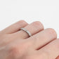 Art Deco Platinum Diamond Eternity Ring Size M - Friar House