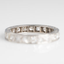 Art Deco Platinum Diamond Full Set Eternity Ring, Size K - Friar House