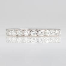Art Deco Platinum Diamond Full Set Eternity Ring Size M 1/2 - Friar House