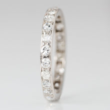 Art Deco Platinum Diamond Full Set Eternity Ring Size M 1/2 - Friar House