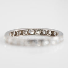 Art Deco Platinum Diamond Full Set Eternity Ring Size M 1/2 - Friar House