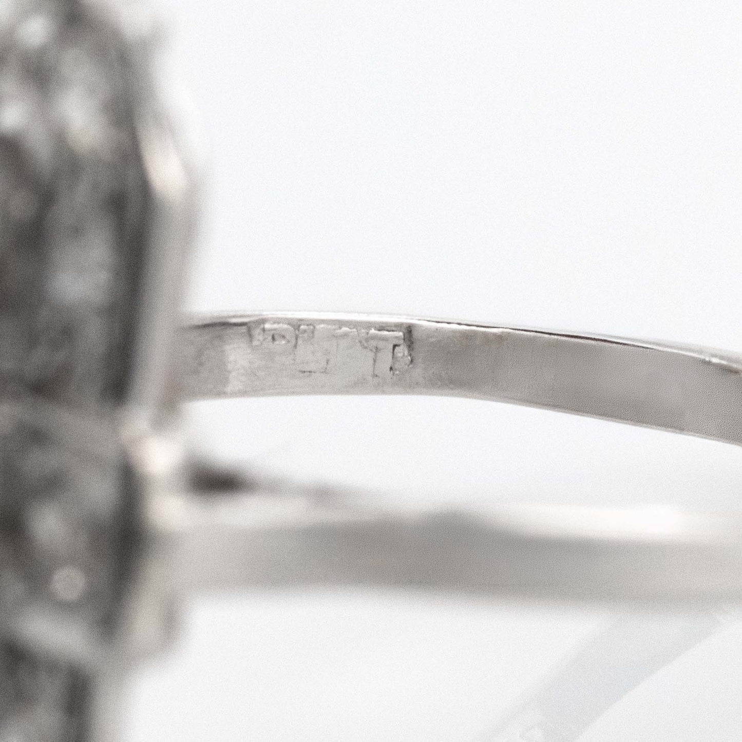 Art Deco Platinum Diamond Panel Ring - Friar House