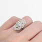 Art Deco Platinum Diamond Panel Ring - Friar House