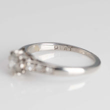 Art Deco Platinum Diamond Solitaire Engagement Ring - Friar House