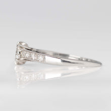 Art Deco Platinum Diamond Solitaire Engagement Ring - Friar House
