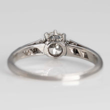 Art Deco Platinum Diamond Solitaire Engagement Ring - Friar House