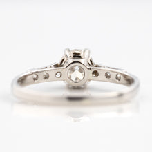 Art Deco Platinum Diamond Solitaire Engagement Ring - Friar House