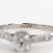 Art Deco Platinum Diamond Solitaire Engagement Ring - Friar House