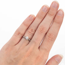 Art Deco Platinum Diamond Solitaire Engagement Ring - Friar House