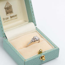 Art Deco Platinum Diamond Solitaire Ring - Friar House Antique Jewellery