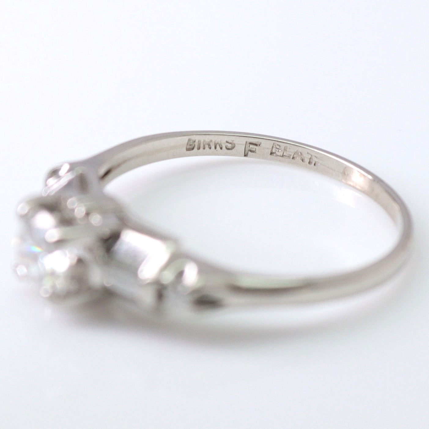 Art Deco Platinum Diamond Solitaire Ring - Friar House