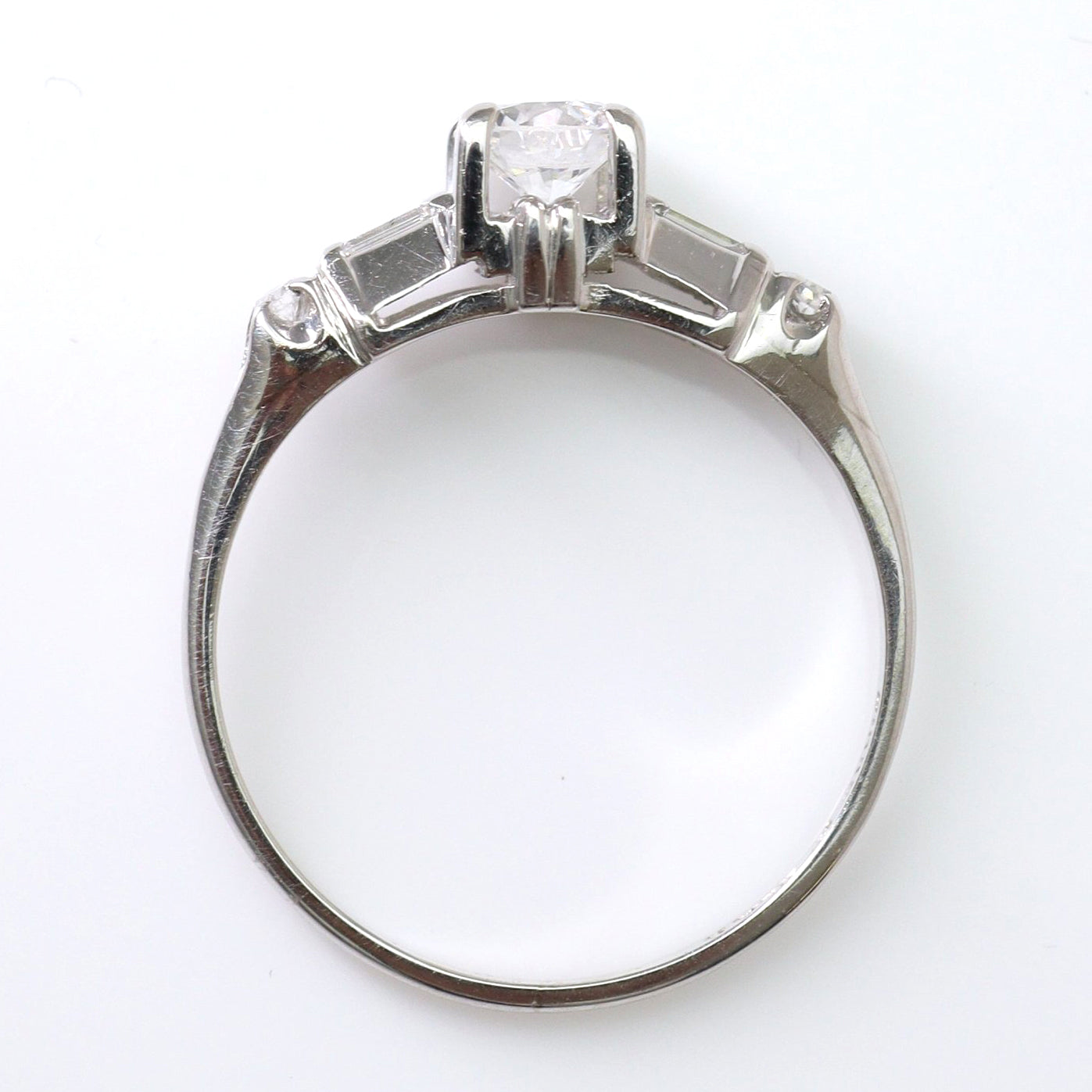 Art Deco Platinum Diamond Solitaire Ring - Friar House