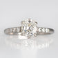 Art Deco Platinum Diamond Solitaire Ring - Friar House