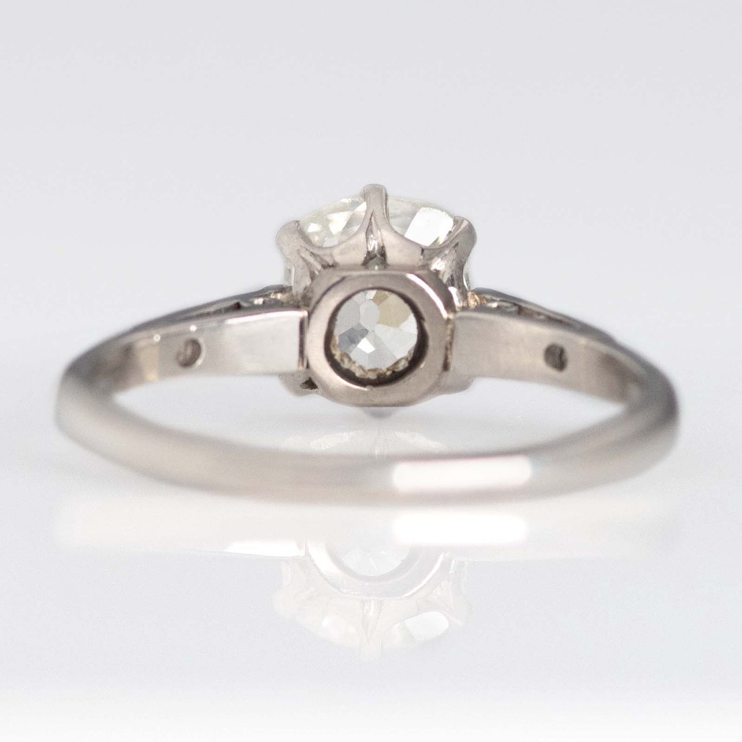 Art Deco Platinum Diamond Solitaire Ring - Friar House