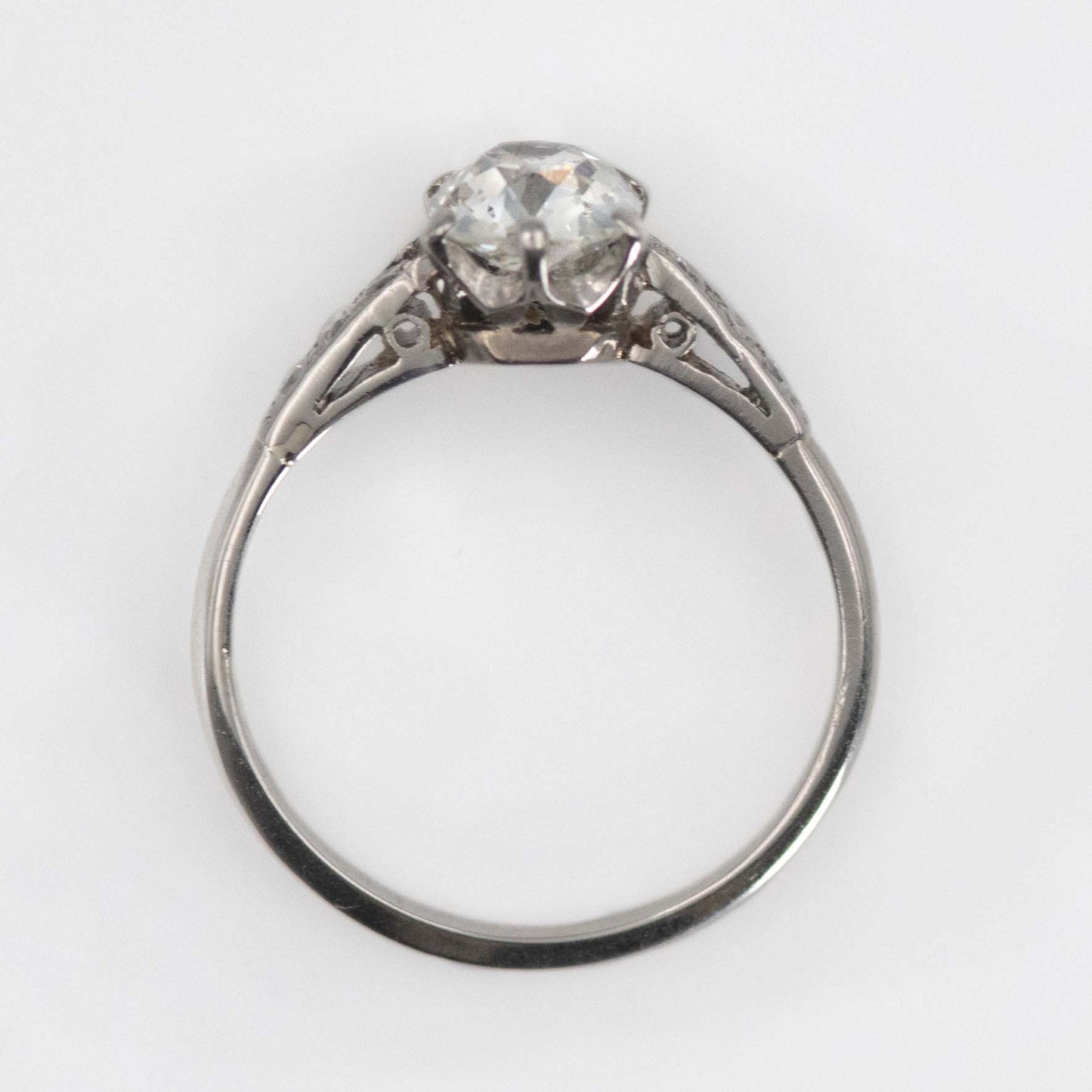 Art Deco Platinum Diamond Solitaire Ring - Friar House