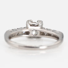 Art Deco Platinum Diamond Square Set Solitaire Ring - Friar House
