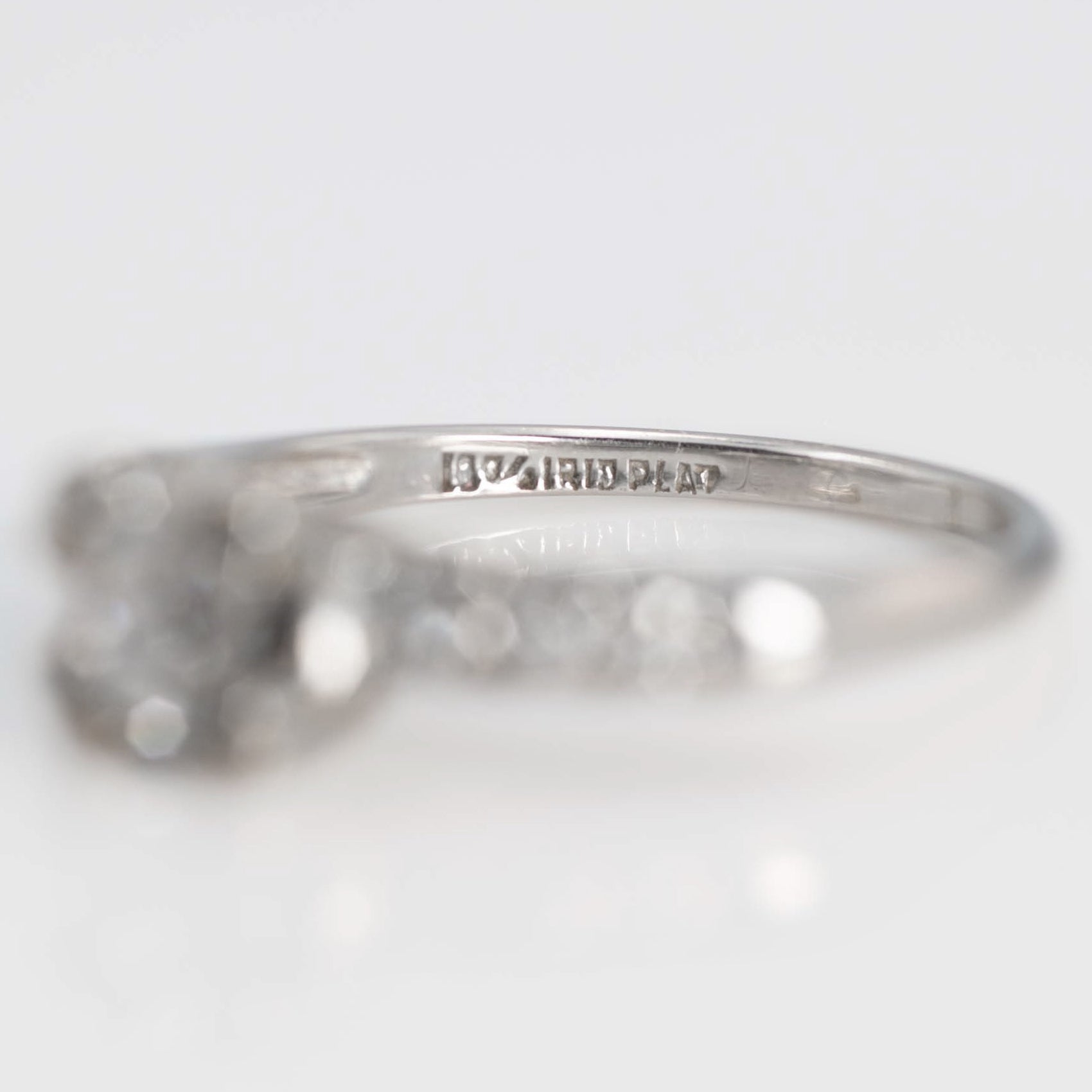 Art Deco Platinum Diamond Square Set Solitaire Ring - Friar House