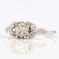 Art Deco Platinum Diamond Square Set Solitaire Ring-Friar House