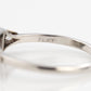 Art Deco Platinum Diamond Square Set Solitaire Ring-Friar House