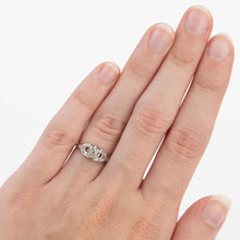 Art Deco Platinum Diamond Square Set Solitaire Ring - Friar House