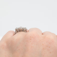 Art Deco Platinum Diamond Three Stone Ring - Friar House