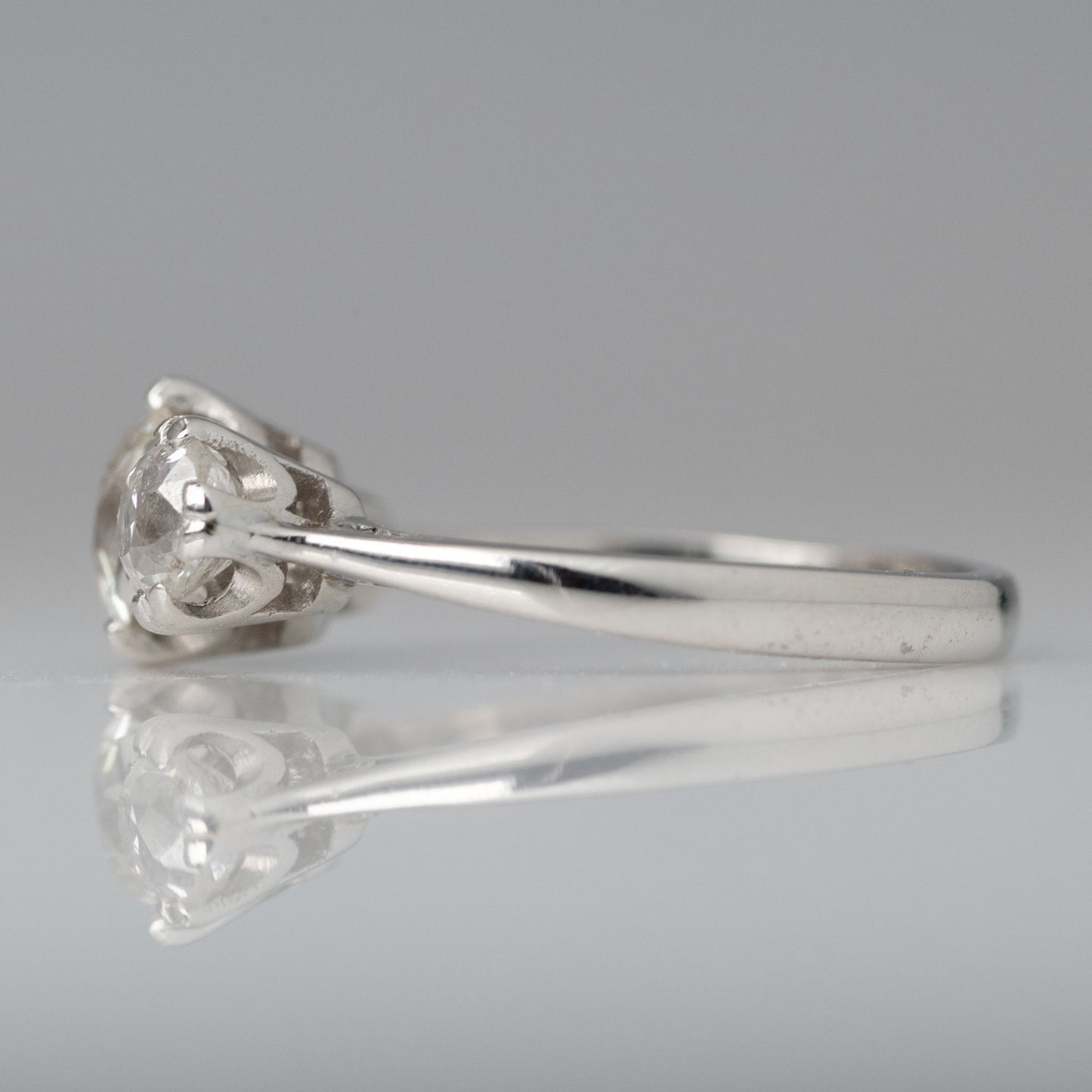 Art Deco Platinum Diamond Three Stone Ring - Friar House
