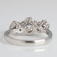 Art Deco Platinum Diamond Three Stone Ring - Friar House