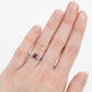 Art Deco Platinum Ruby and Diamond Three Stone Ring - Friar House