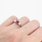 Art Deco Platinum Ruby and Diamond Three Stone Ring - Friar House