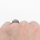 Art Deco Platinum Sapphire and Diamond Cluster Ring - Friar House