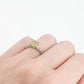 Art Deco Platinum Yellow Sapphire and Diamond Ring - Friar House Antique Jewellery