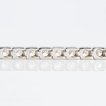 Contemporary 14ct White Gold Diamond Line Bracelet - Friar House