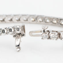 Contemporary 14ct White Gold Diamond Line Bracelet - Friar House