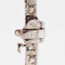 Contemporary 14ct White Gold Diamond Line Bracelet - Friar House