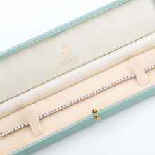 Contemporary 14ct White Gold Five Carat Diamond Line Bracelet - Friar House