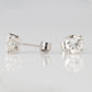 Contemporary 18ct White Gold 1 carat Diamond Stud Earrings - Friar House