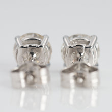 Contemporary 18ct White Gold 1 carat Diamond Stud Earrings - Friar House