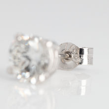 Contemporary 18ct White Gold 1 carat Diamond Stud Earrings - Friar House