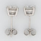 Contemporary 18ct White Gold 1 carat Diamond Stud Earrings - Friar House