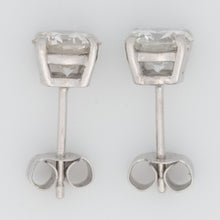 Contemporary 18ct White Gold 1 carat Diamond Stud Earrings - Friar House
