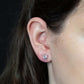 Contemporary 18ct White Gold 1 carat Diamond Stud Earrings - Friar House