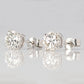 Contemporary 18ct White Gold 1 carat Diamond Stud Earrings - Friar House