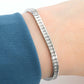 Contemporary 18ct White Gold 4.5 Carat Diamond Line Bracelet - Friar House