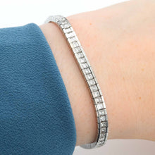 Contemporary 18ct White Gold 4.5 Carat Diamond Line Bracelet - Friar House