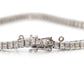 Contemporary 18ct White Gold 5 Carat Diamond Line Bracelet - Friar House
