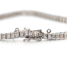 Contemporary 18ct White Gold 5 Carat Diamond Line Bracelet - Friar House