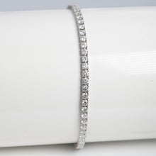 Contemporary 18ct White Gold 7 Carat Diamond Line Bracelet - Friar House
