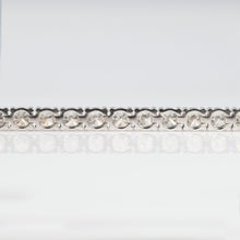 Contemporary 18ct White Gold 7 Carat Diamond Line Bracelet - Friar House